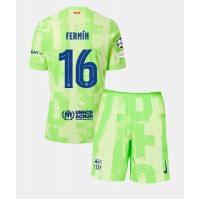 Maglie da calcio Barcelona Fermin Lopez #16 Terza Maglia Bambino 2024-25 Manica Corta (+ Pantaloni corti)